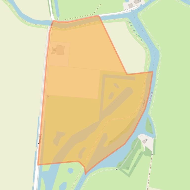 Kaart van postcodegebied 1746CJ.