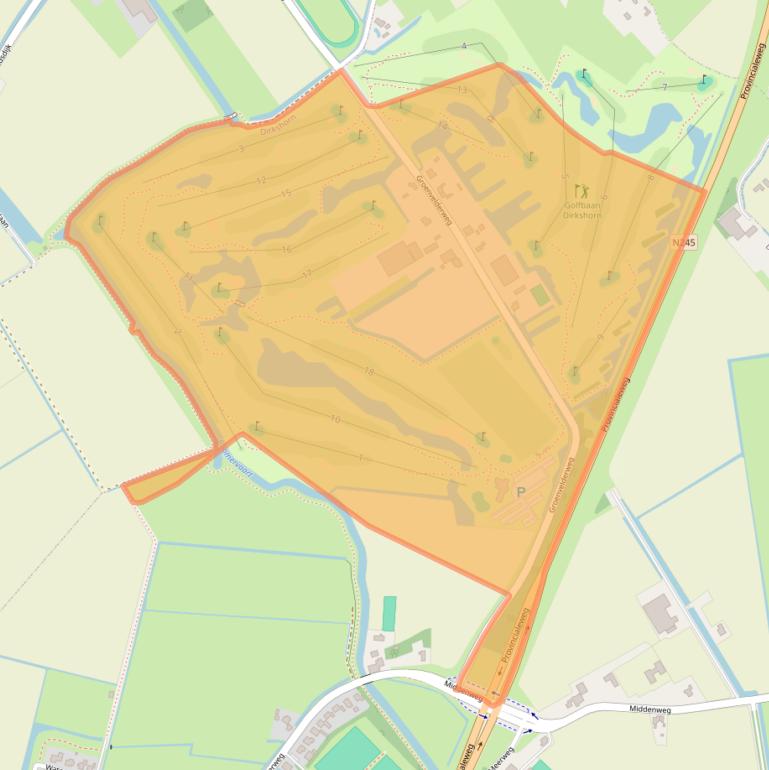 Kaart van postcodegebied 1746EE.