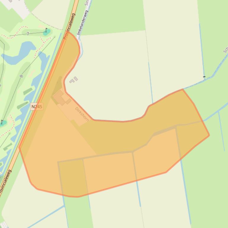 Kaart van postcodegebied 1746EH.