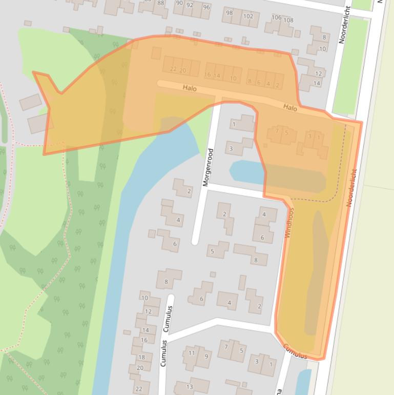 Kaart van postcodegebied 1747EB.