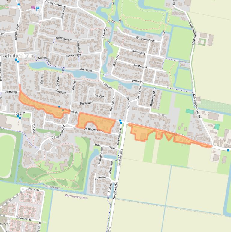 Kaart van postcodegebied 1747GC.