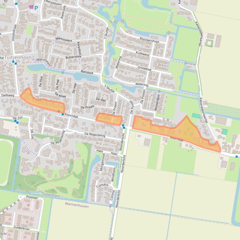 Kaart van postcodegebied 1747GD.