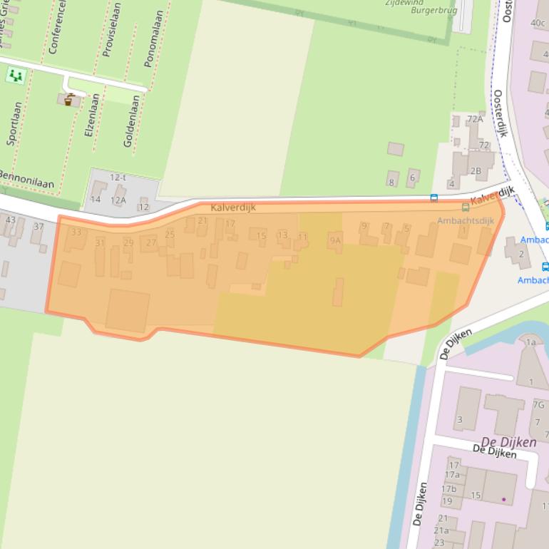 Kaart van postcodegebied 1747GH.