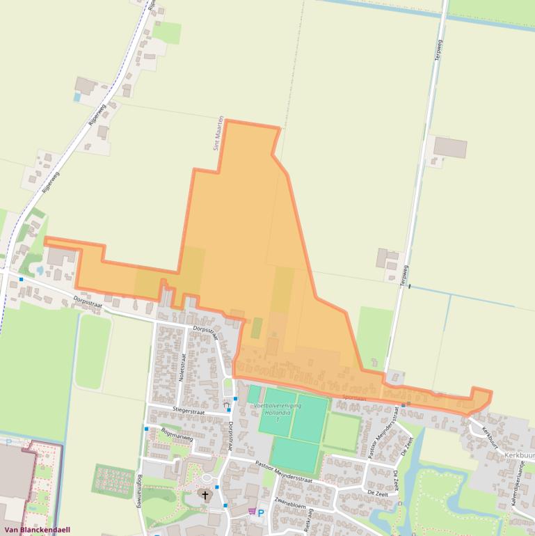 Kaart van postcodegebied 1747GR.