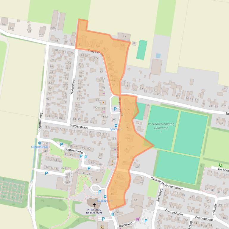 Kaart van postcodegebied 1747HE.