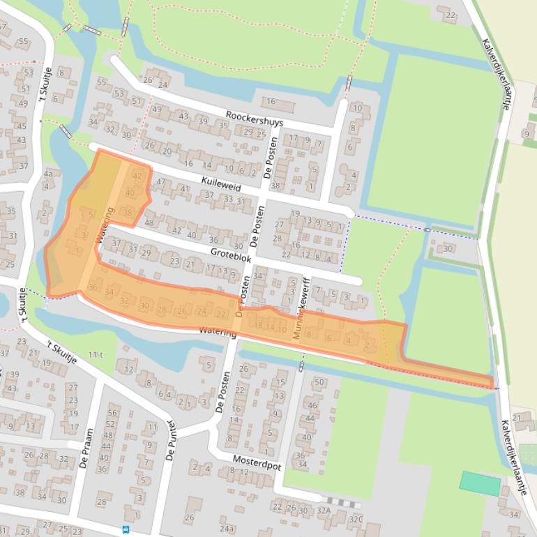 Kaart van postcodegebied 1747SG.
