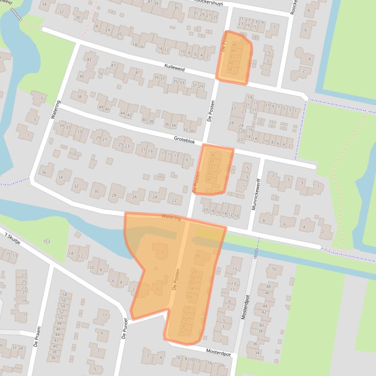 Kaart van postcodegebied 1747SH.