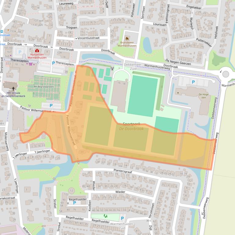 Kaart van postcodegebied 1749AR.
