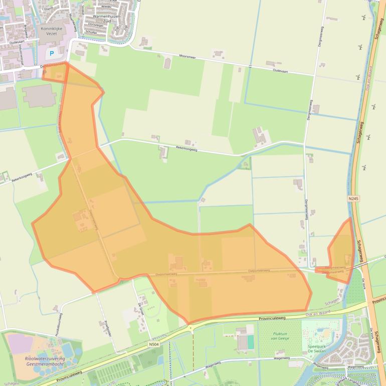Kaart van postcodegebied 1749AZ.