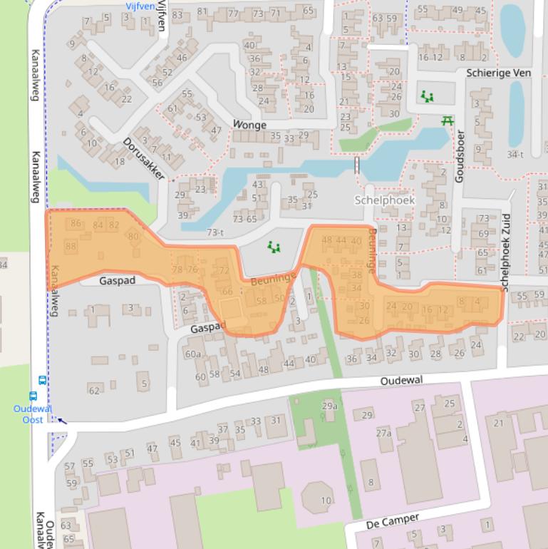Kaart van postcodegebied 1749BR.