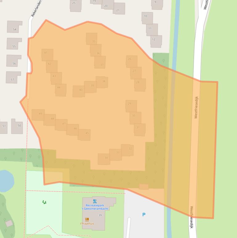 Kaart van postcodegebied 1749BS.