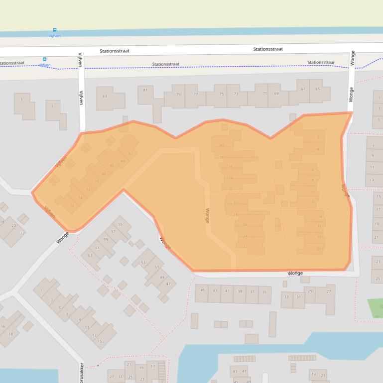 Kaart van postcodegebied 1749BW.