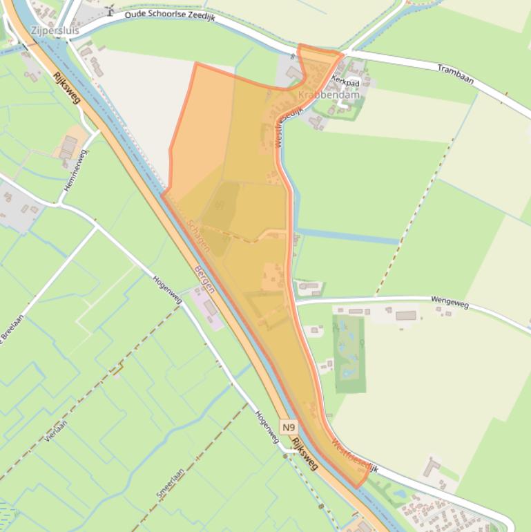 Kaart van postcodegebied 1749CS.