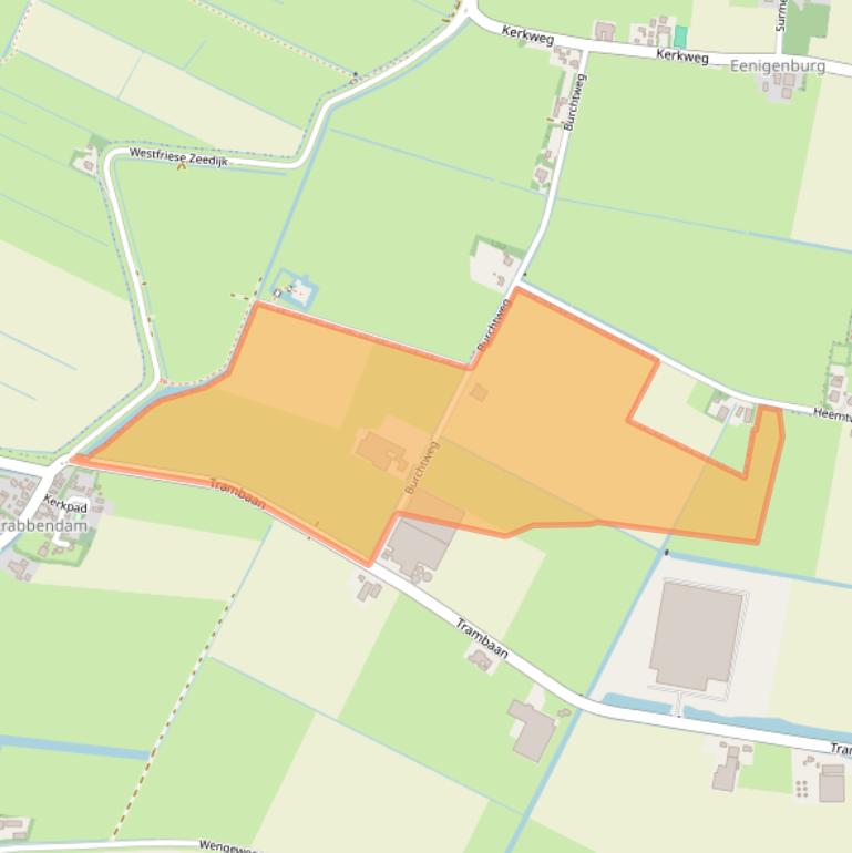 Kaart van postcodegebied 1749CX.