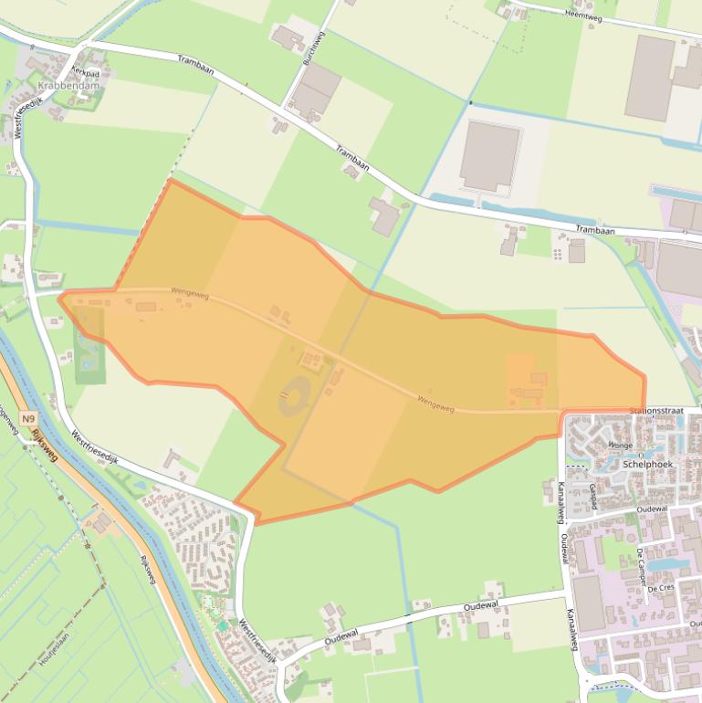 Kaart van postcodegebied 1749DA.