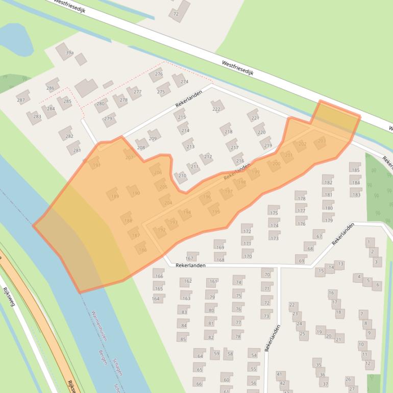 Kaart van postcodegebied 1749DV.