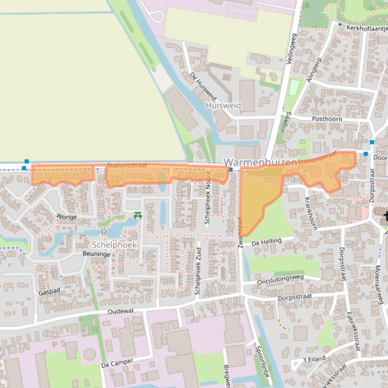 Kaart van postcodegebied 1749EG.