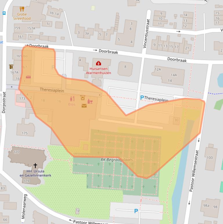 Kaart van postcodegebied 1749GX.
