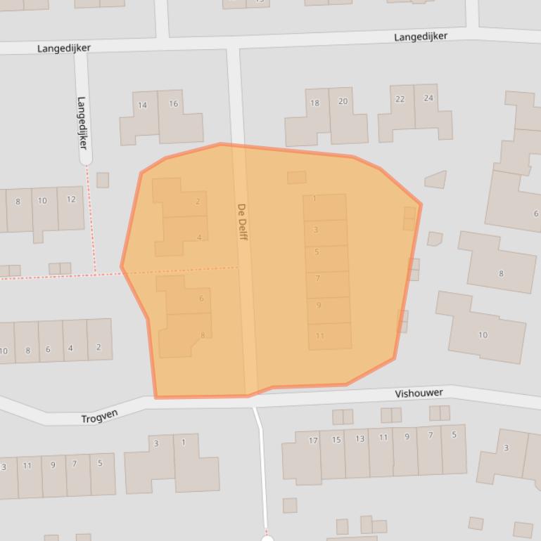Kaart van postcodegebied 1749HG.