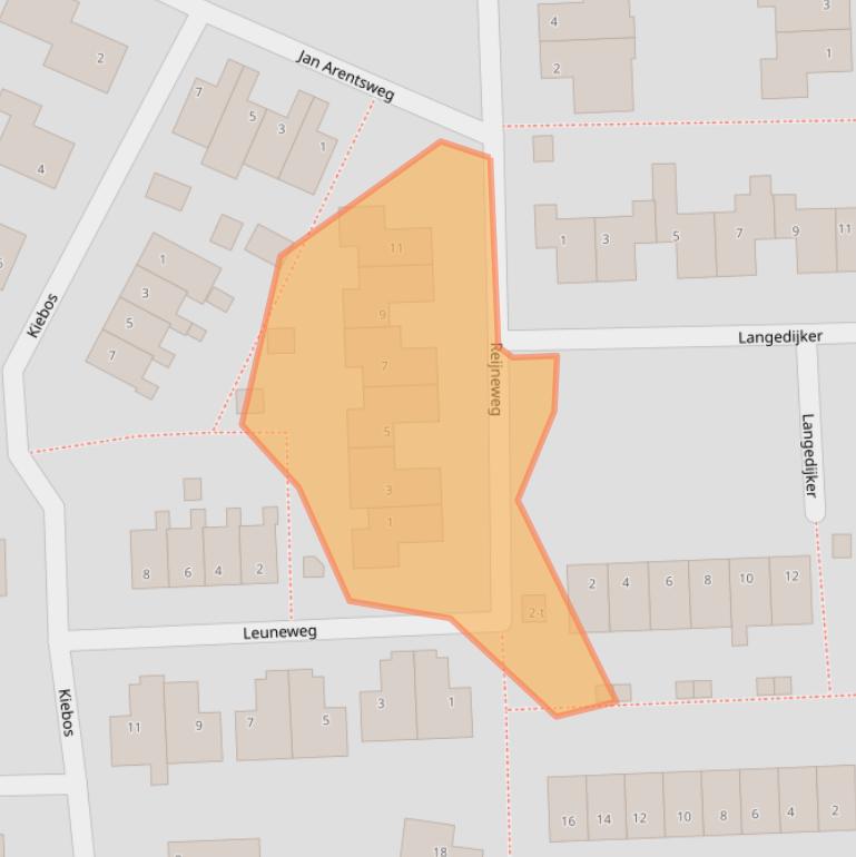 Kaart van postcodegebied 1749HN.
