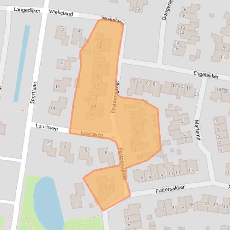 Kaart van postcodegebied 1749JD.