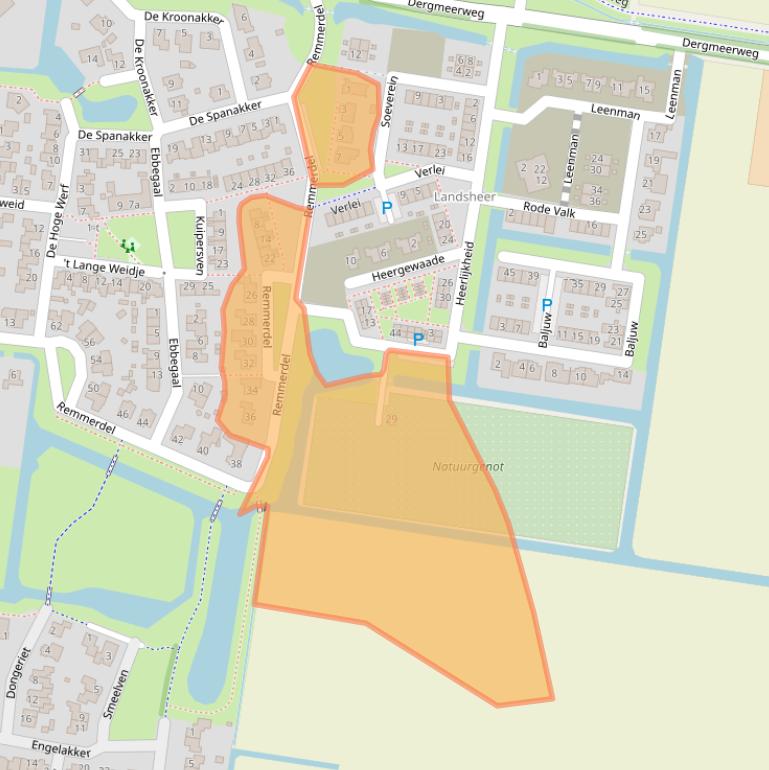 Kaart van postcodegebied 1749JM.