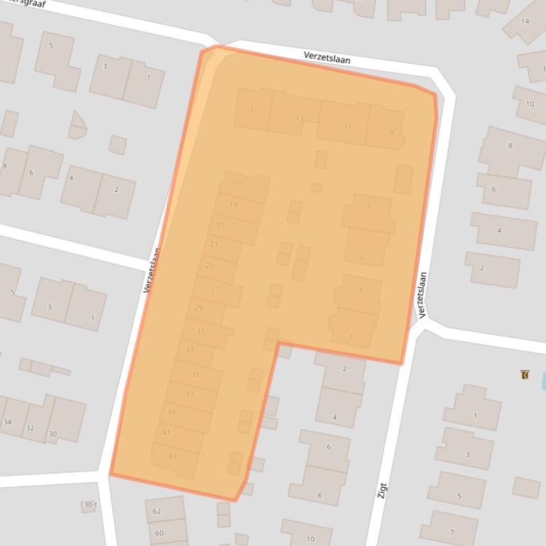 Kaart van postcodegebied 1749KB.