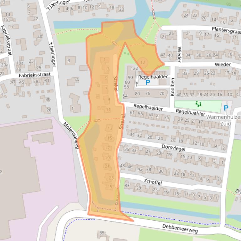 Kaart van postcodegebied 1749KL.