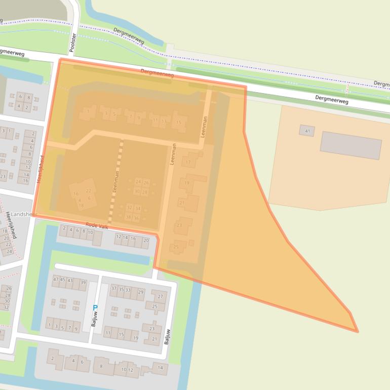 Kaart van postcodegebied 1749LE.