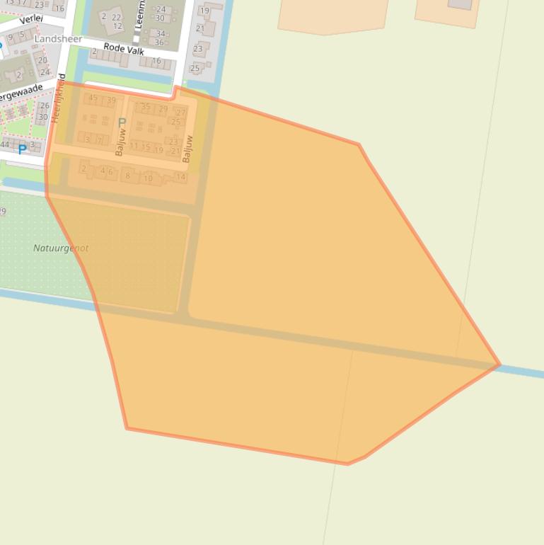 Kaart van postcodegebied 1749LH.