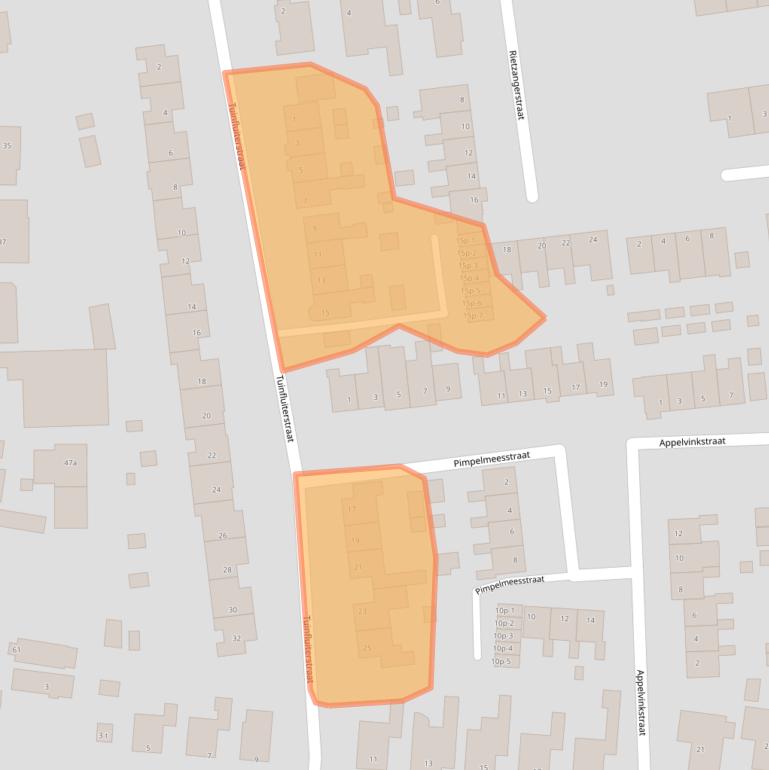 Kaart van postcodegebied 1749VN.