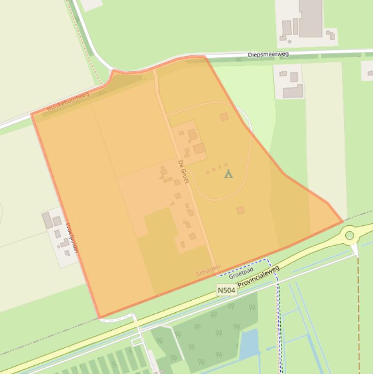 Kaart van postcodegebied 1749VW.