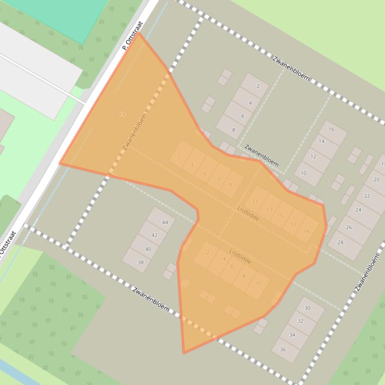 Kaart van postcodegebied 1751BB.