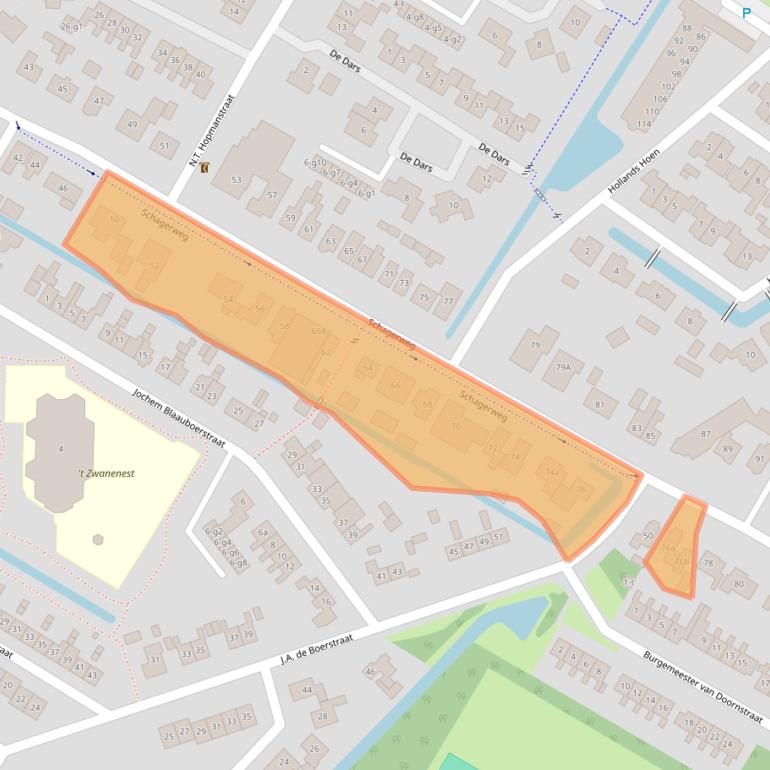 Kaart van postcodegebied 1751CD.