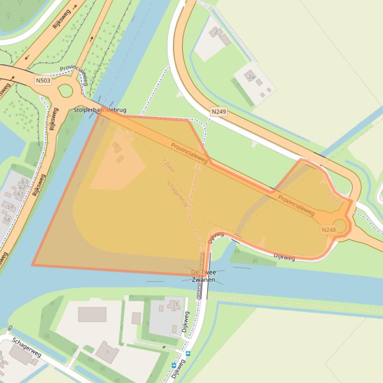 Kaart van postcodegebied 1751DC.