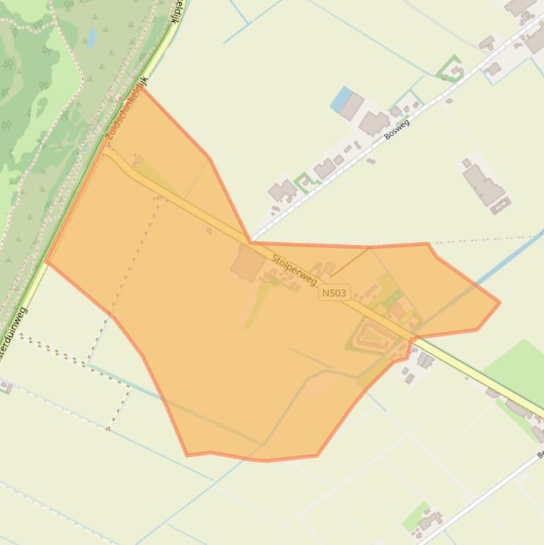 Kaart van postcodegebied 1751DH.