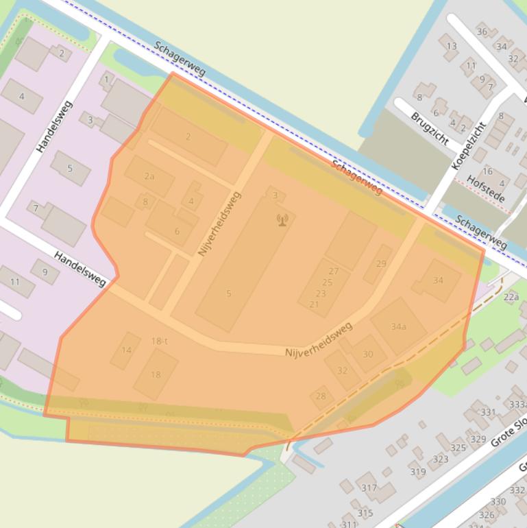 Kaart van postcodegebied 1751HG.