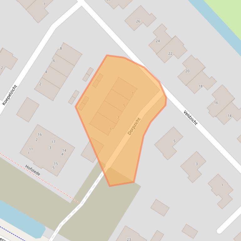 Kaart van postcodegebied 1751KB.