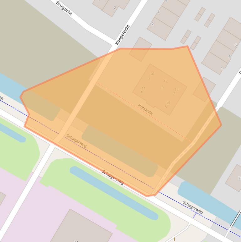 Kaart van postcodegebied 1751KC.