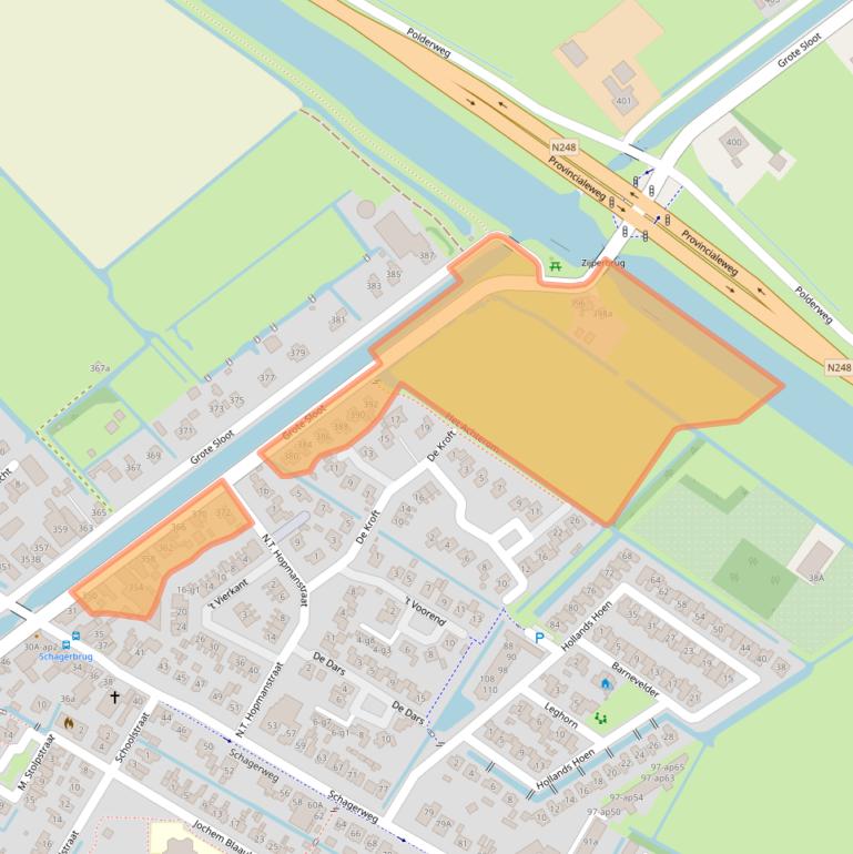 Kaart van postcodegebied 1751LL.