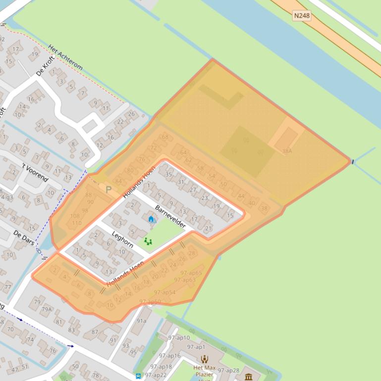 Kaart van postcodegebied 1751PK.