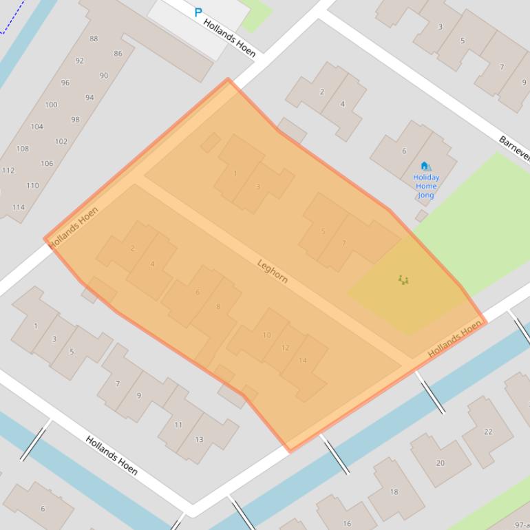 Kaart van postcodegebied 1751PL.