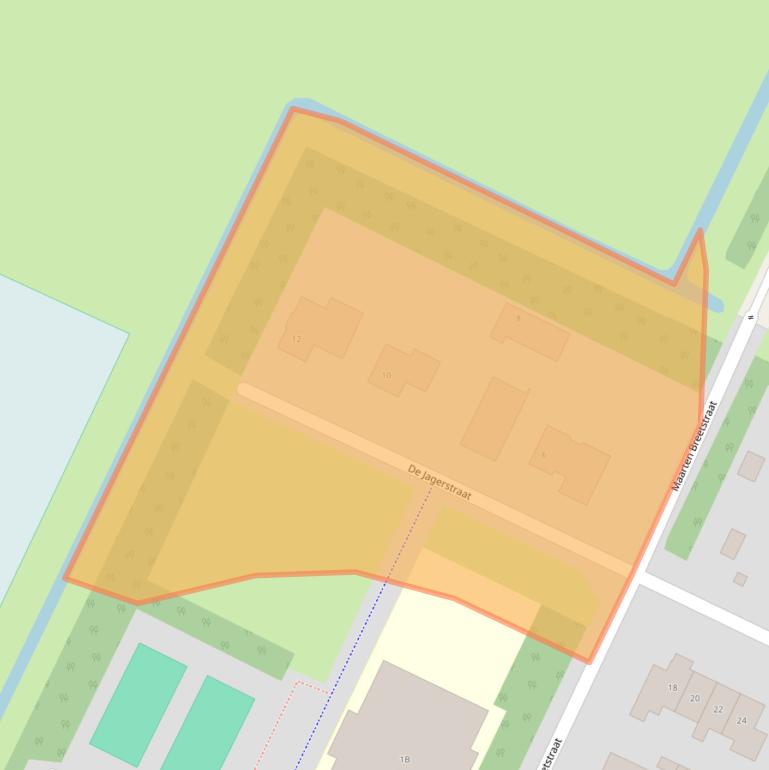 Kaart van postcodegebied 1752AK.