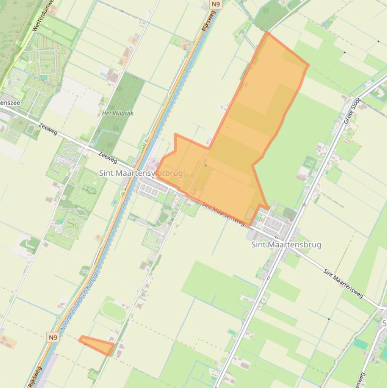 Kaart van postcodegebied 1752HE.