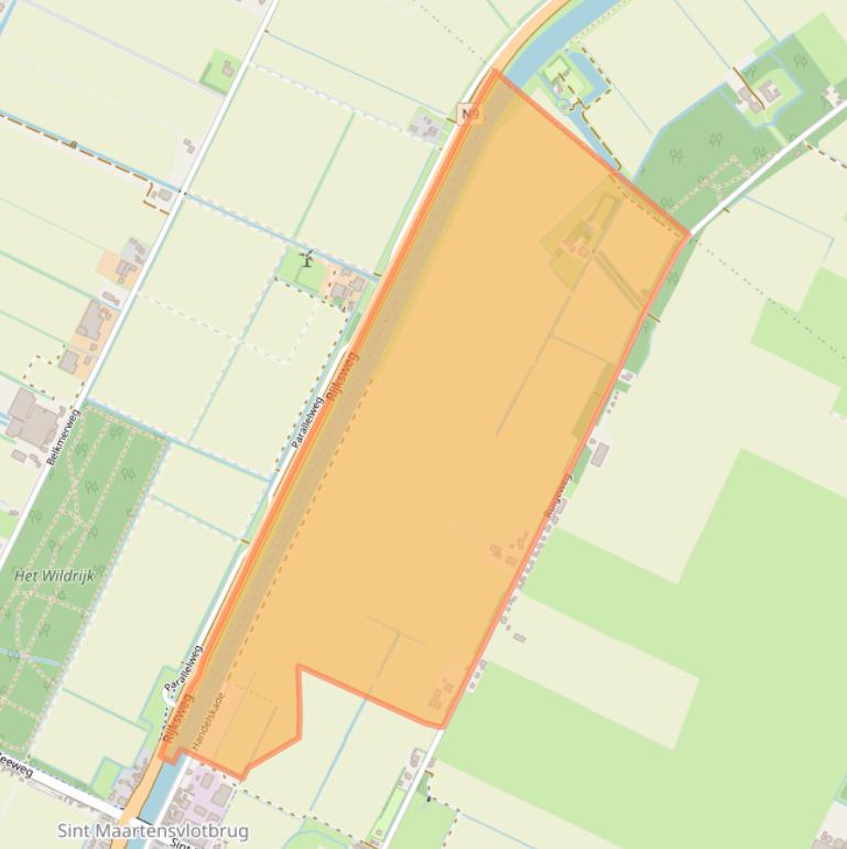 Kaart van postcodegebied 1752HG.