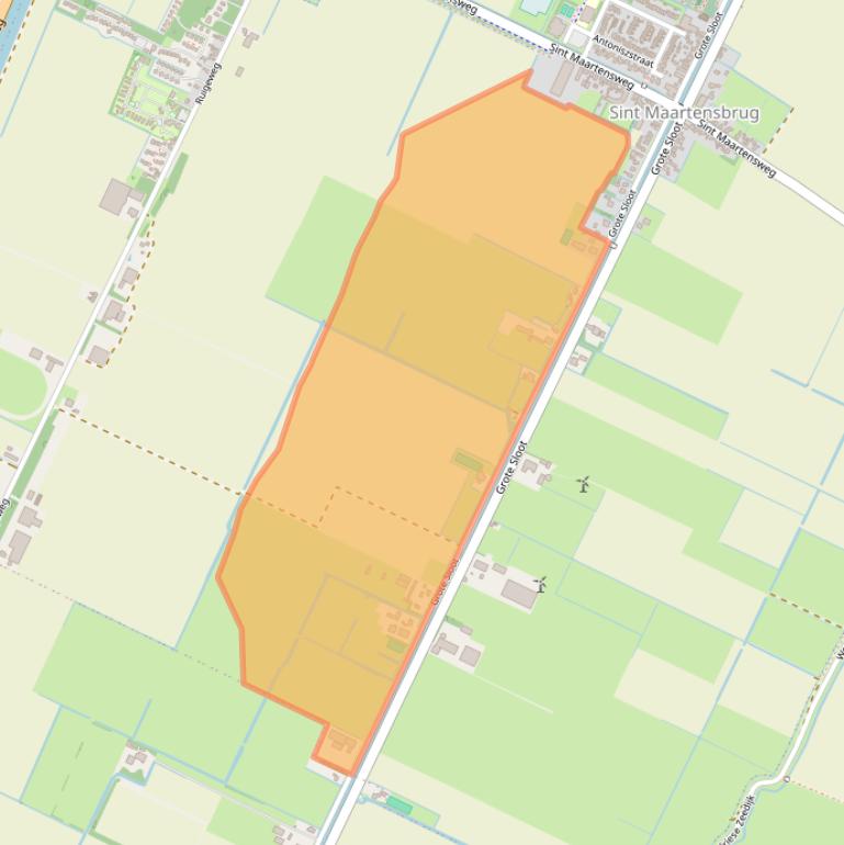 Kaart van postcodegebied 1752JK.