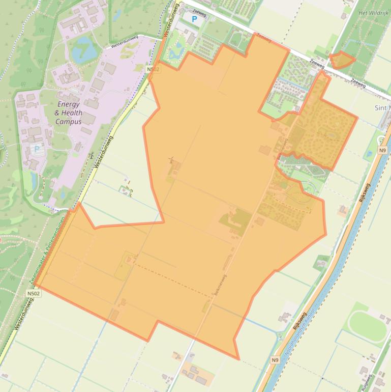 Kaart van postcodegebied 1753GD.