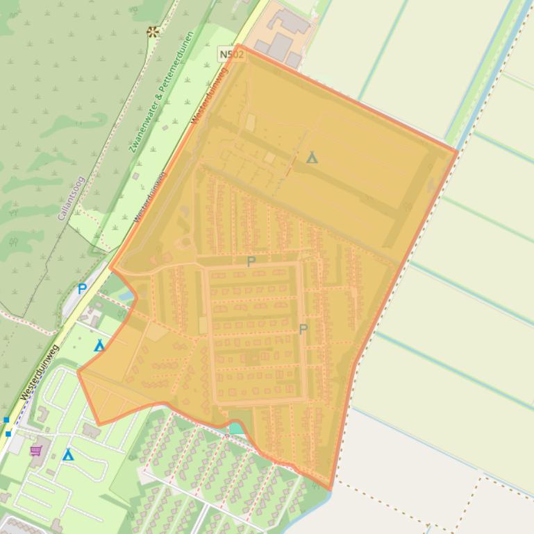 Kaart van postcodegebied 1753KA.