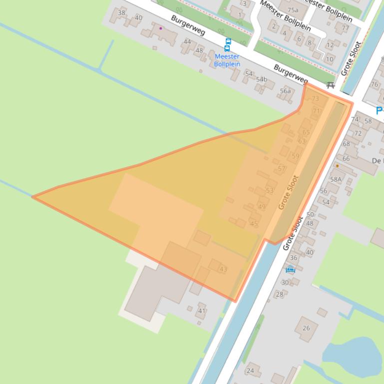 Kaart van postcodegebied 1754JB.