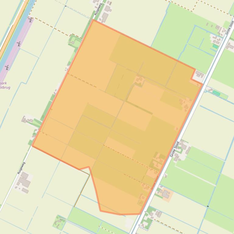 Kaart van postcodegebied 1754JD.